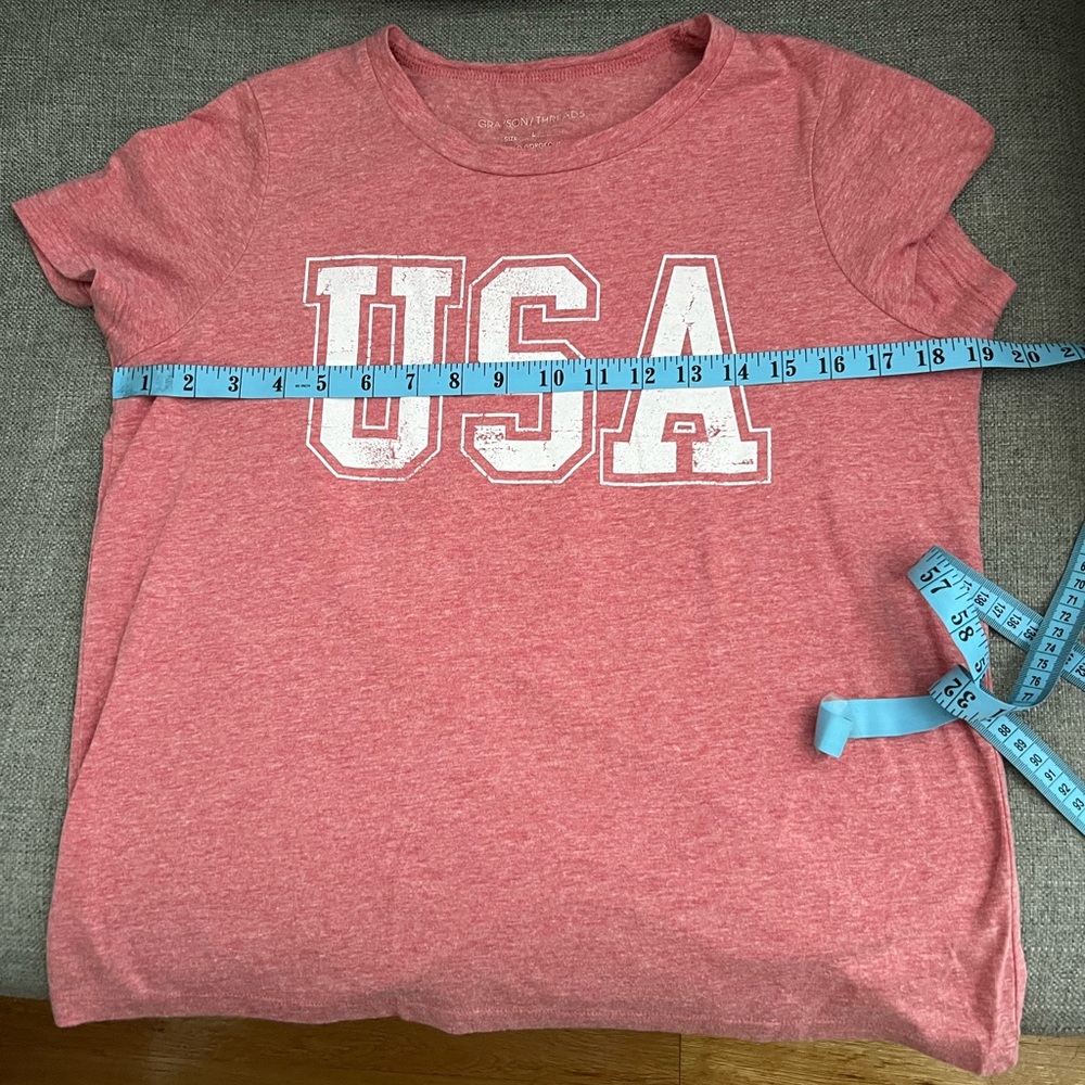Grayson Threads Red USA Short Sleeve Tee - Picture 6 of 6